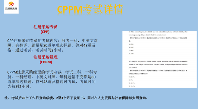 西安2023年9月CPPM考试报名时间是什么时候？（cppm证书考试时间）